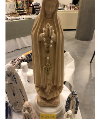 imagem nossa senhora, nossa senhora fatima, souvenir,  lembrança, santa artesnato pintada a mao